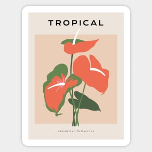 Tropical Anthurium Sticker